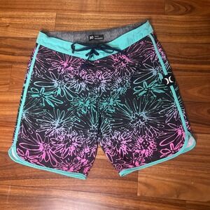 Hurley Phantom‎ Board Shorts Floral Print Swim Trunks tropical mens M